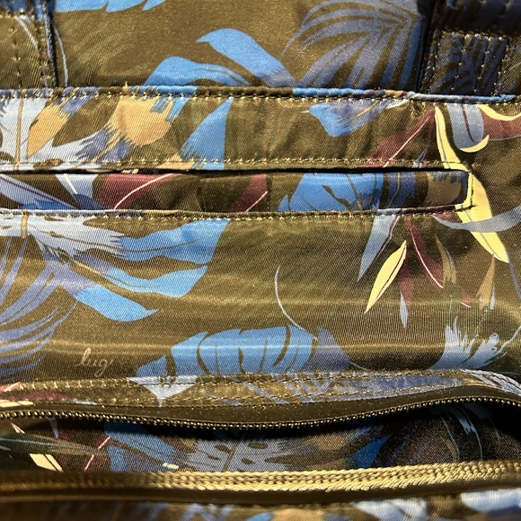Lug Canter bag blue leaf print with matching wallet - Picture 7 of 12